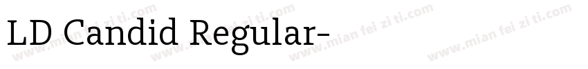 LD Candid Regular字体转换